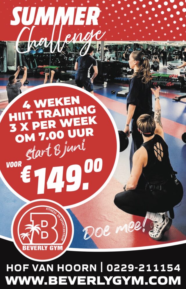 Beverly summer challenge bij Beverly Gym Hoorn